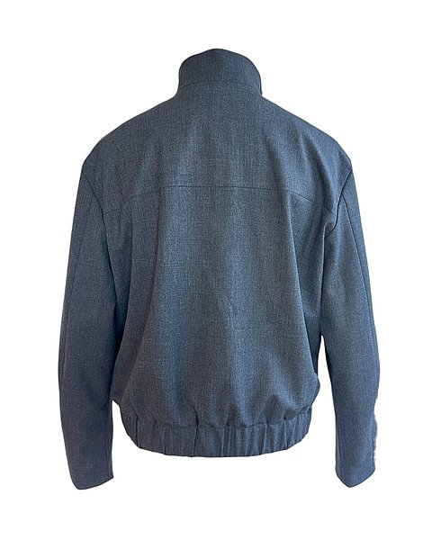 Sportliche Blouson-Jacke in grau-melange