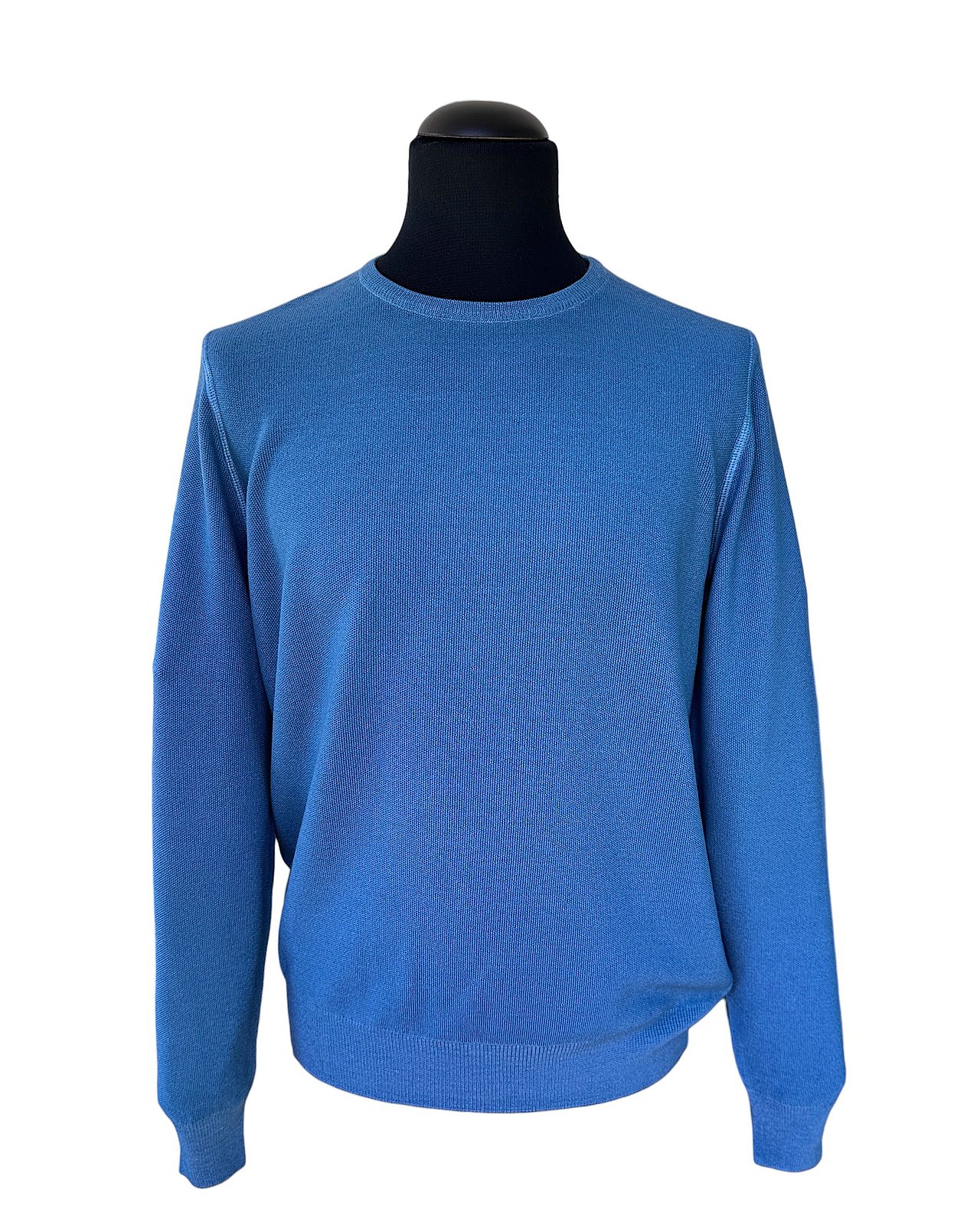 Klassischer Feinstrick-Pullover, dunkles Türkis