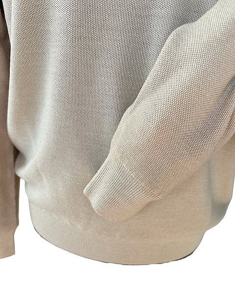 Klassischer Feinstrick-Pullover, beige