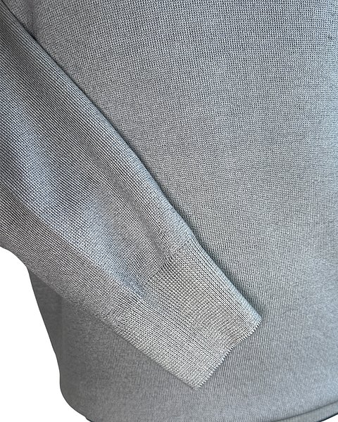 Feinstrick-Pullover in Grau-Melange
