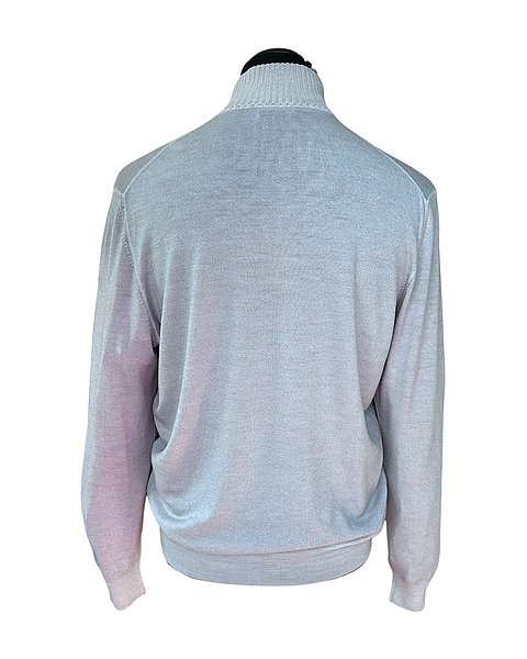 Stylischer Feinstrick-Pullover, hellgrau