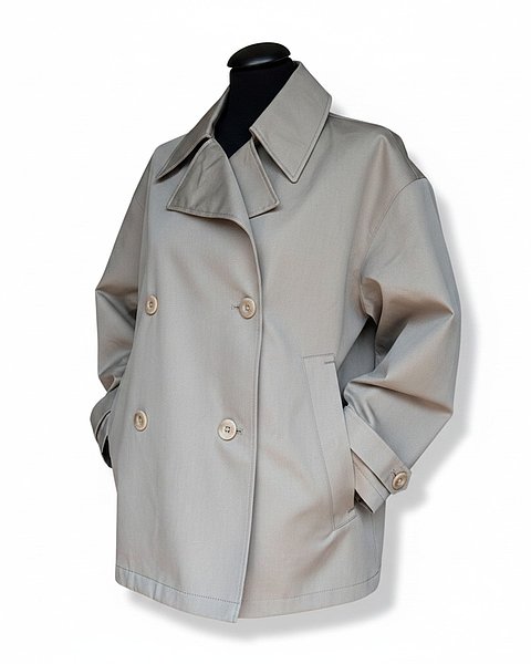 Trench-Jacke "Heather" in der Farbe Smoke