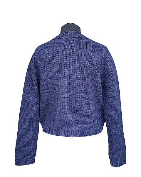 Morbido cardigan in blu scuro 