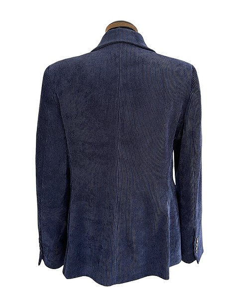 Beautiful wide-wale corduroy blazer, dark blue 