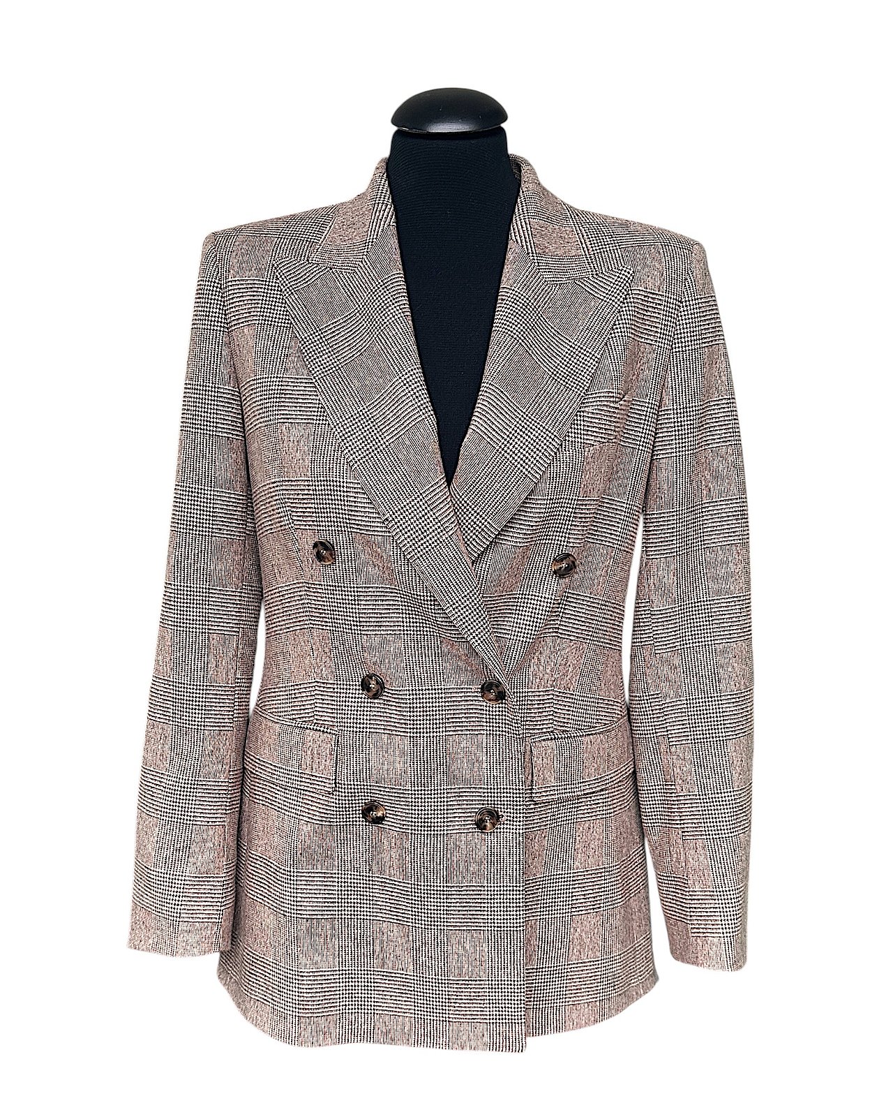 Blazer doppio petto con motivo Glencheck 