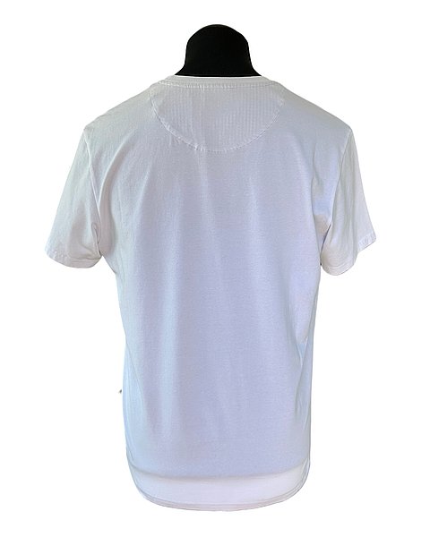 Luis Trenker T-Shirt, weiß mit ikonischem Hut-Print
