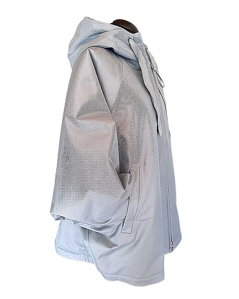Stylische Cape-Jacke, hellblau