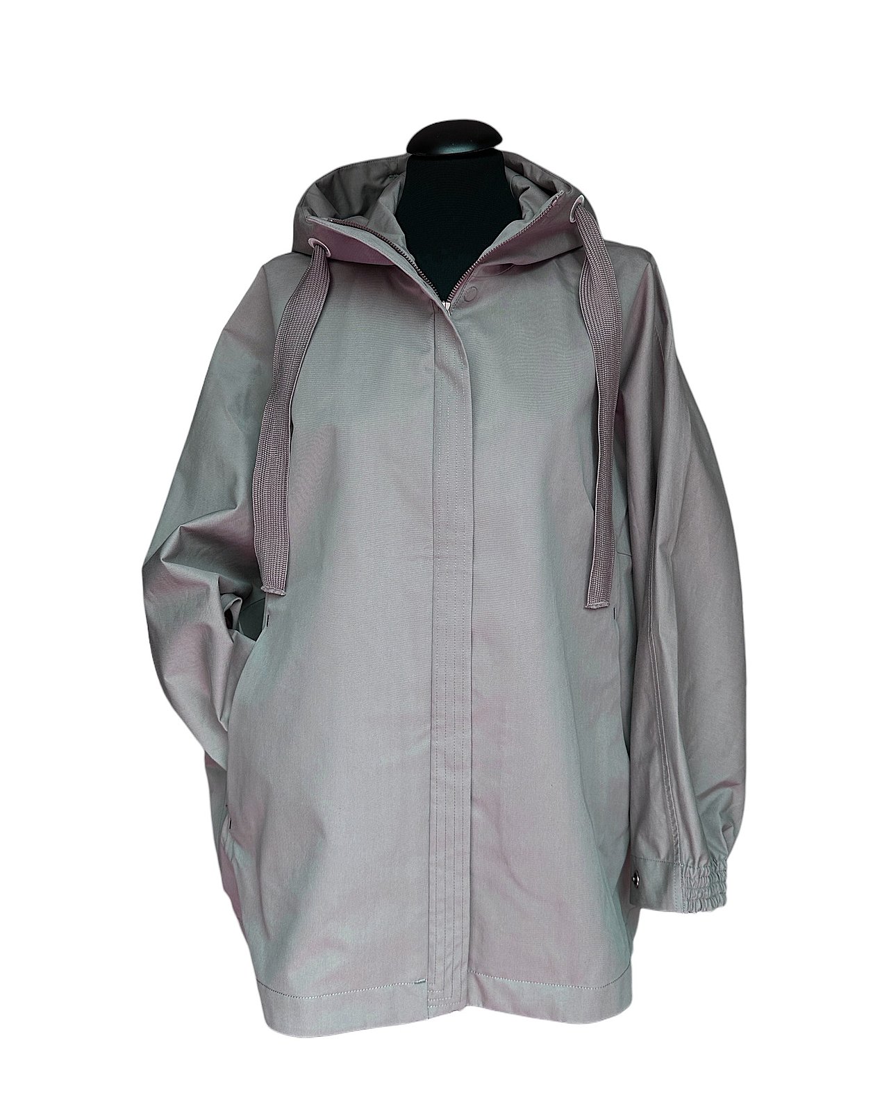 Stylische Cape-Jacke "Feel" in der Farbe Smoke