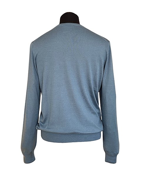 Edler Pullover aus Cashmere und Seide, taubenblau