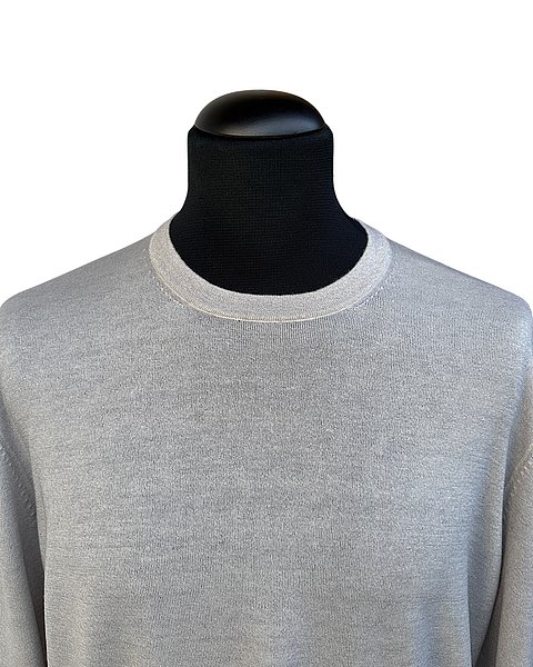 Edler, leichter Cashmere-Pullover, hellgrau