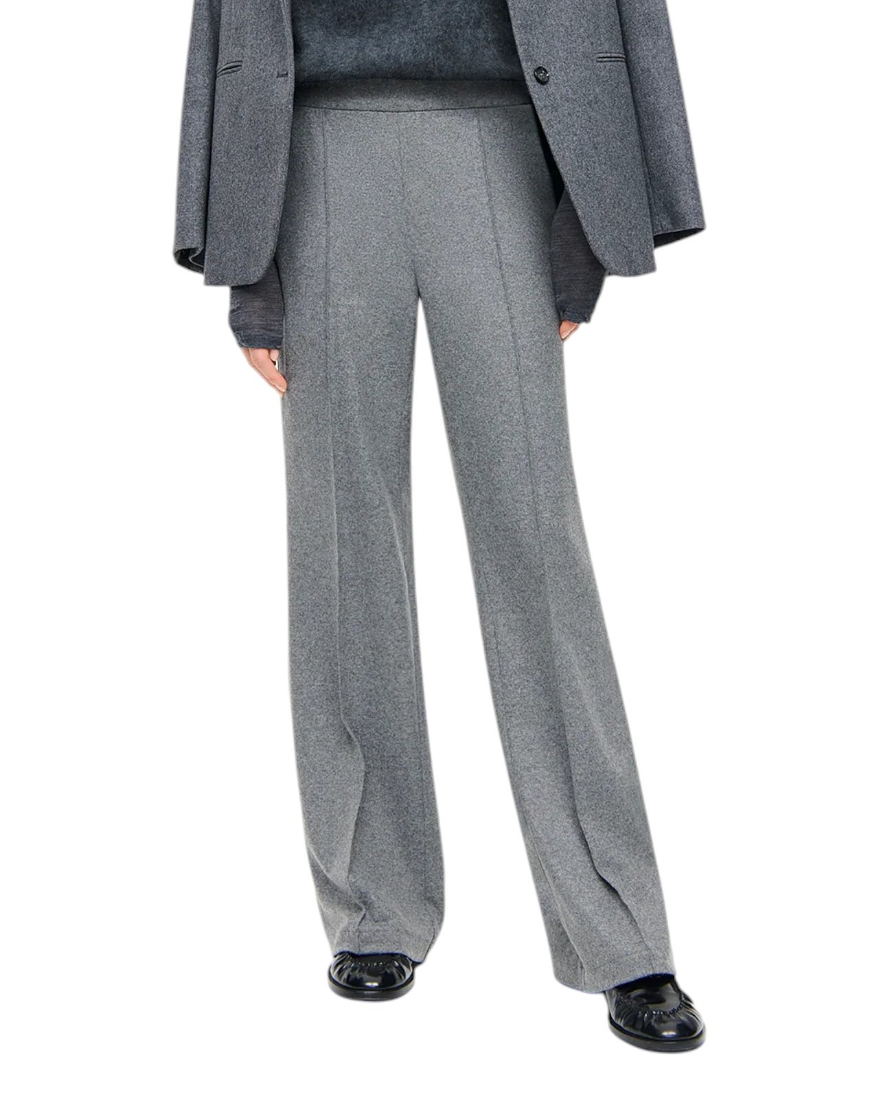 Edle Hose in grau in angenehmer Flanell-Qualität