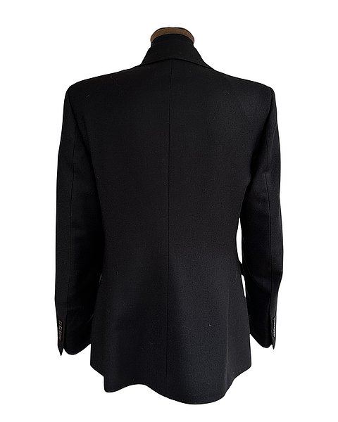 Elegant, figure-hugging blazer, black 