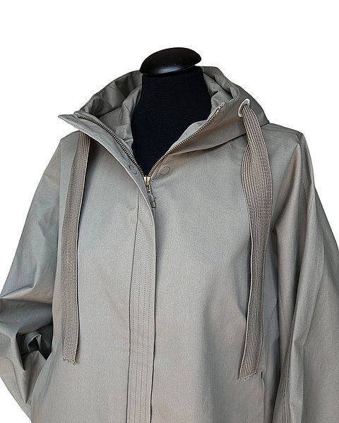 Stylische Cape-Jacke "Feel" in der Farbe Smoke