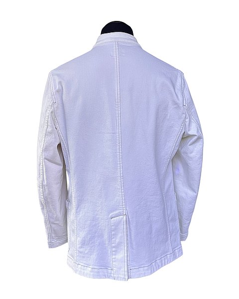 Blazer in denim casual, bianco freddo