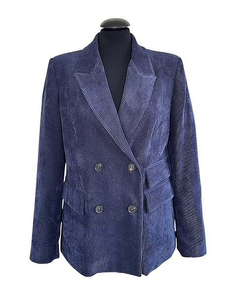 Wunderschöner Breitcord-Blazer, dunkelblau