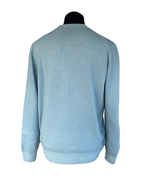Pullover mit Rundhals-Ausschnitt, hellblau