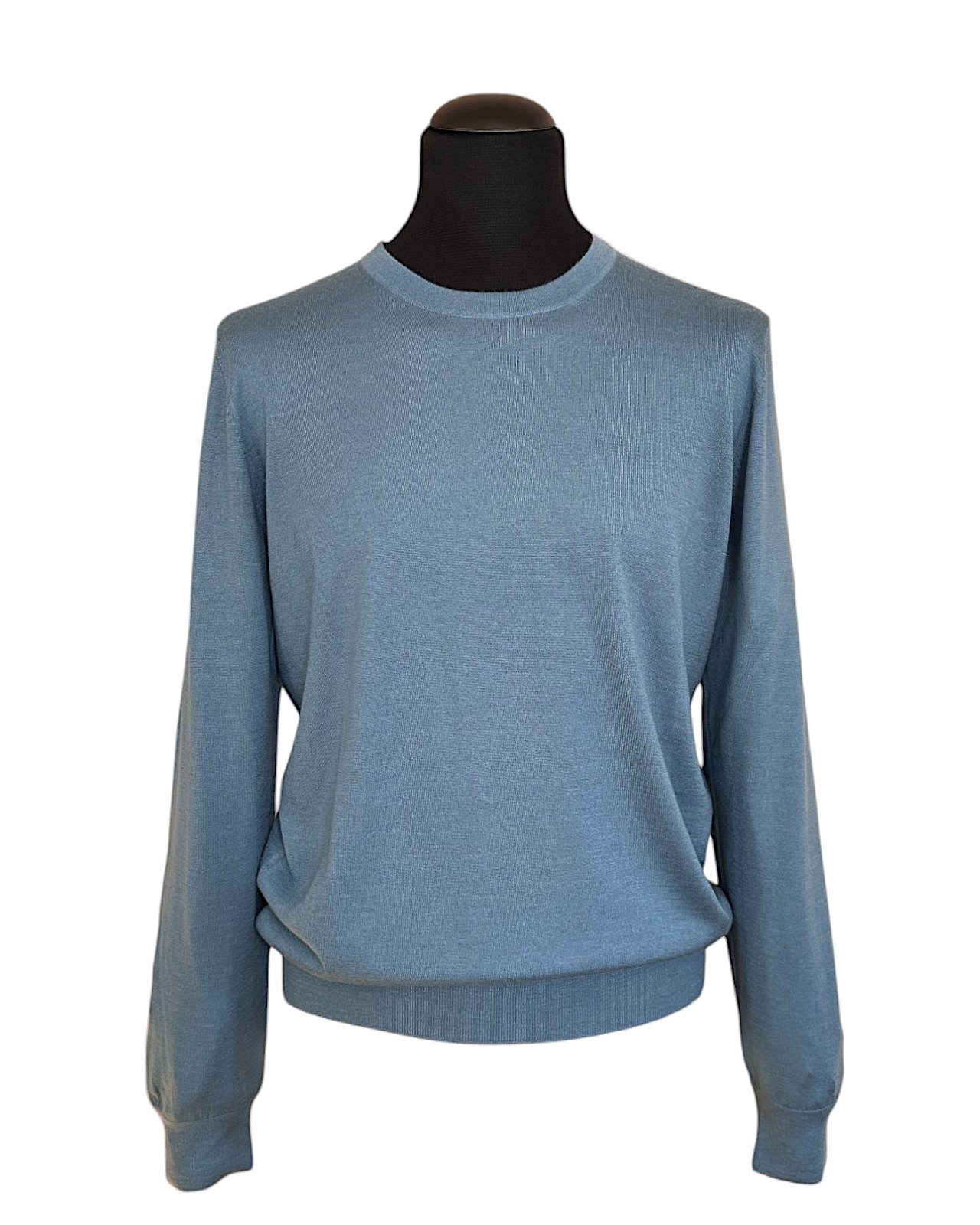 Edler Pullover aus Cashmere und Seide, taubenblau