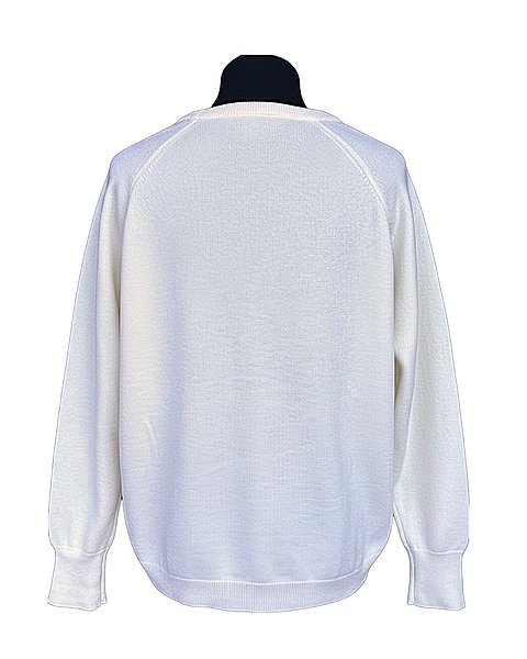 Zeitloser Cashmere-Pullover in cremeweiß