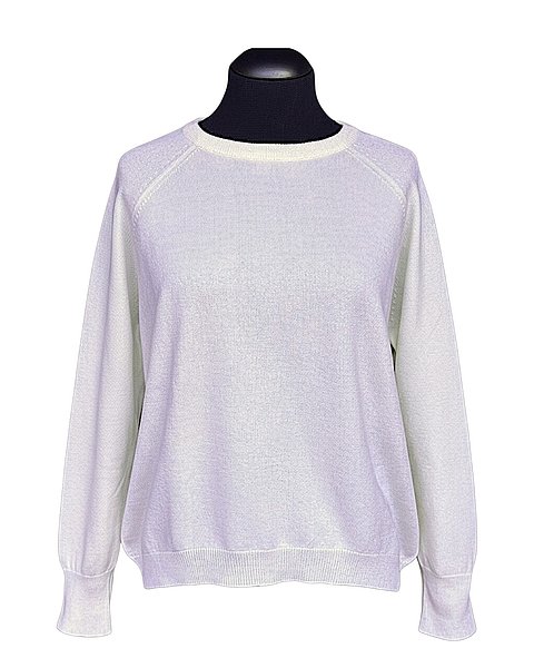 Zeitloser Cashmere-Pullover in cremeweiß