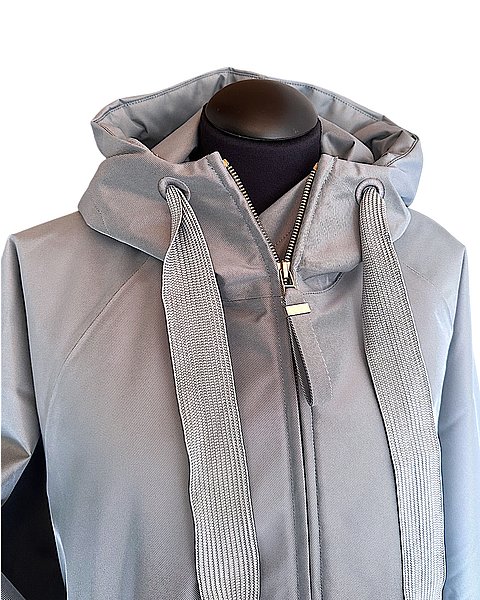 Stylische Cape-Jacke, hellblau