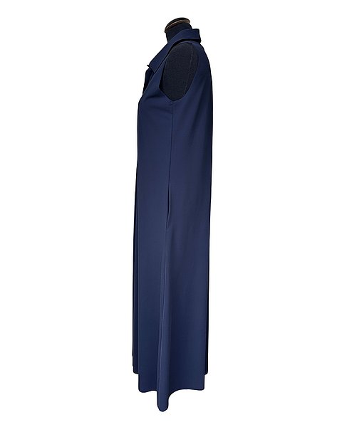 Abito lungo a linea ad A – blu scuro