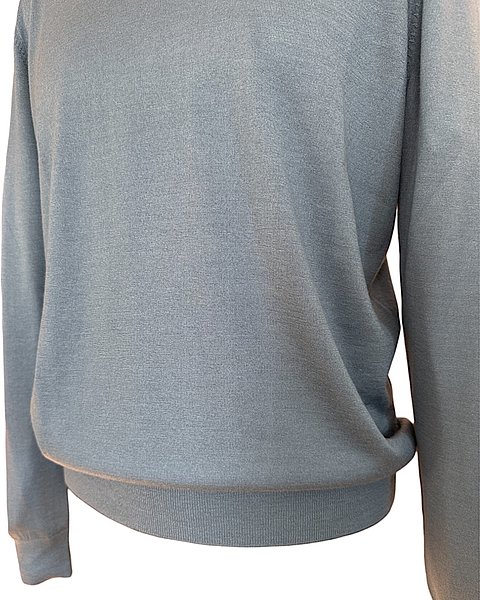 Edler Pullover aus Cashmere und Seide, taubenblau