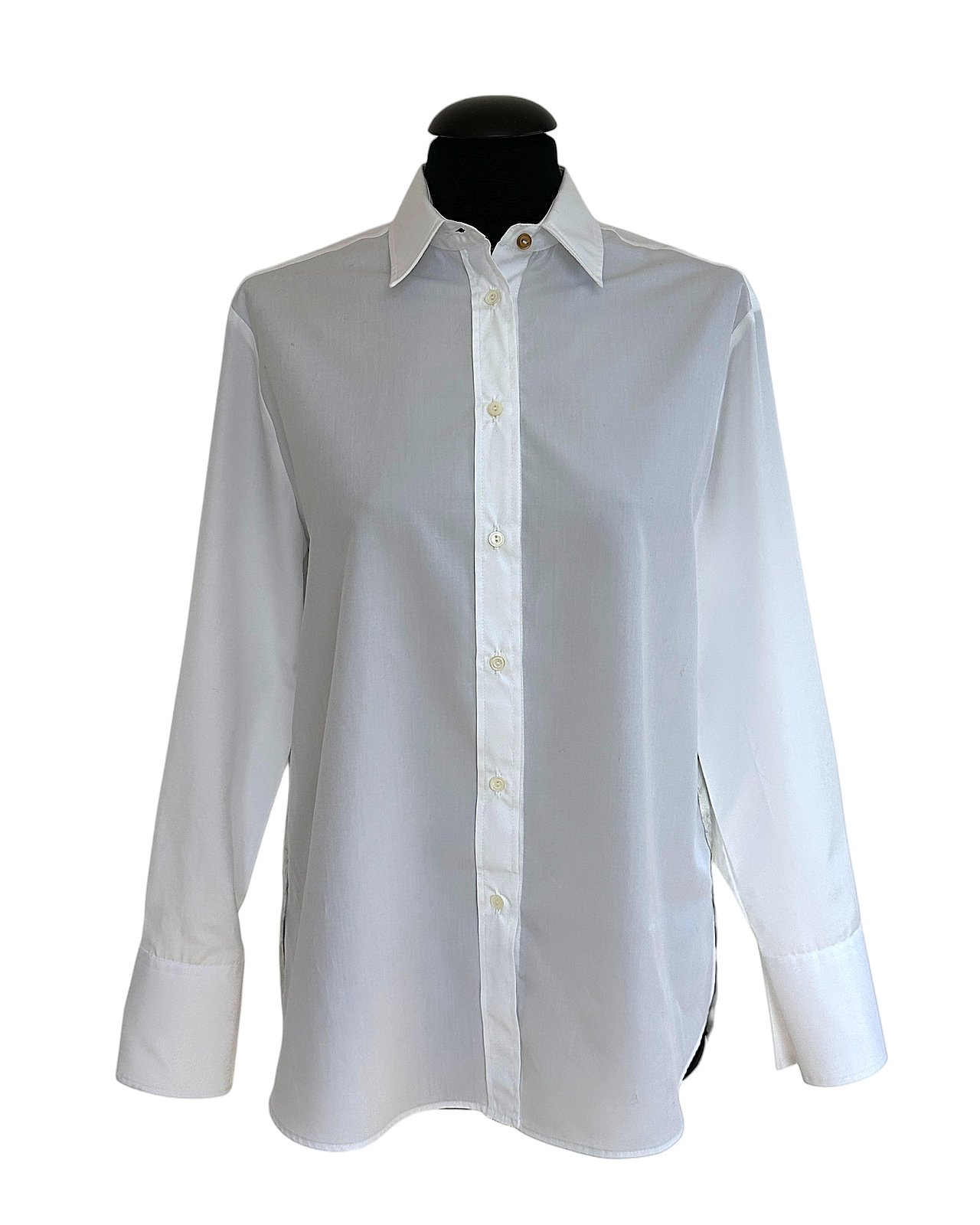 Elegante Bluse mit kunstfollem Print auf der Rückseite